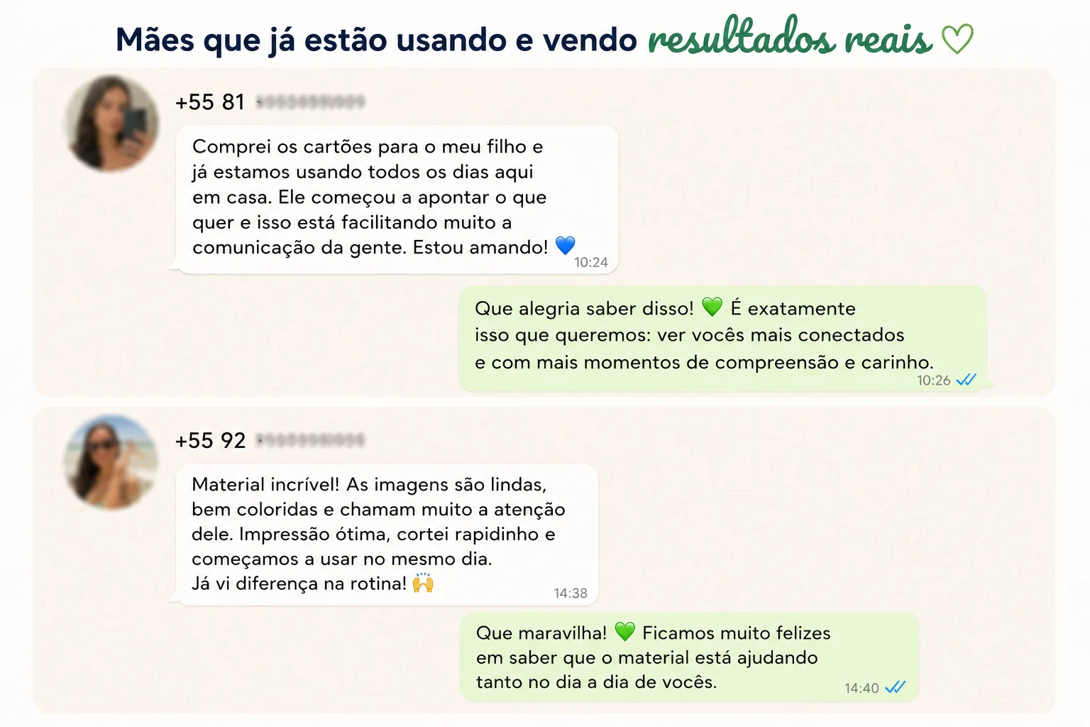 Depoimento de família sobre o uso dos cartões visuais Meu Jeito de Falar.